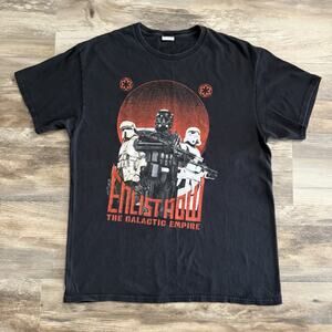 Star Wars Enlist Now Galactic Empire T-Shirt Men’s L Stormtrooper Graphic